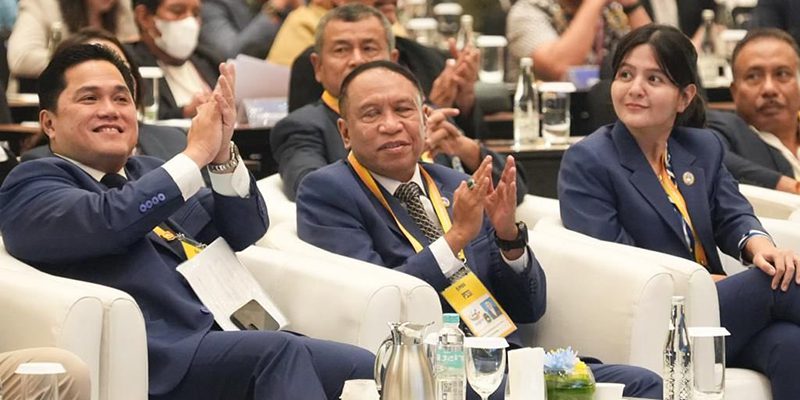 Rapat Kongres Erick Thohir Sampaikan Blueprint Sepak Bola Indonesia
