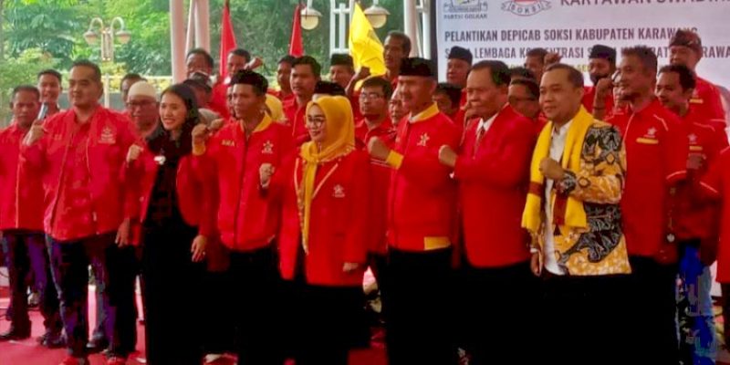 Sri Rahayu Kepimpinan SOKSI Karawang Mendukung Airlangga Hartarto sebagai Presiden