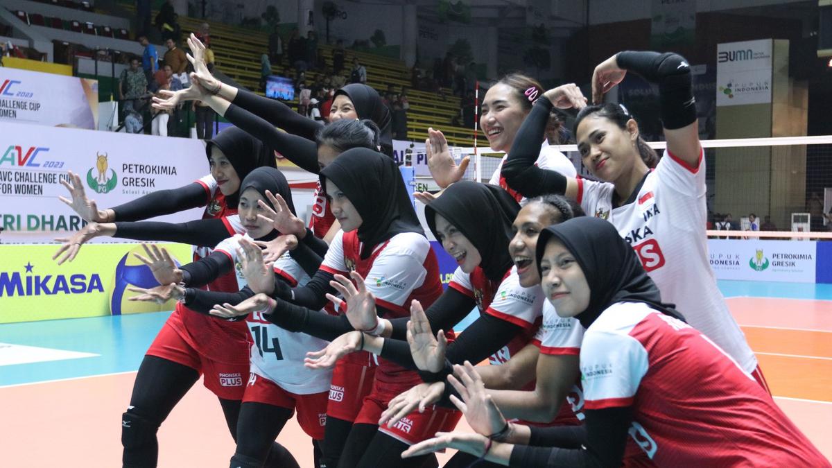 Timnas Voli Putri Indonesia Tembus Semifinal AVC Challenge Cup 2023