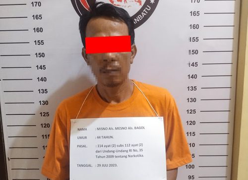 Bagol Penjual Sabu di Cinta Makmur Ditangkap di Indonesia