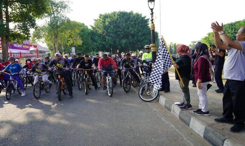 Jasa Raharja Ikut Berpartisipasi dalam Kegiatan Sepeda Santai untuk Peringatan