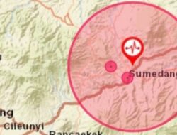 Gempa dengan Magnitudo 4,8 Menguncang Sumedang